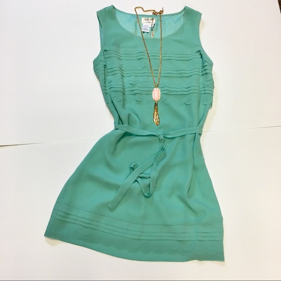 Max Studio Specialty Mint Midi Sleeveless Dress M - Picture 1 of 7